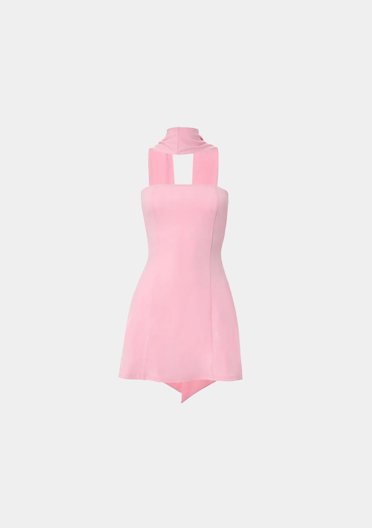 Vestido Mini com Decote Cai-Cai e Lenço Combinando - Barbie